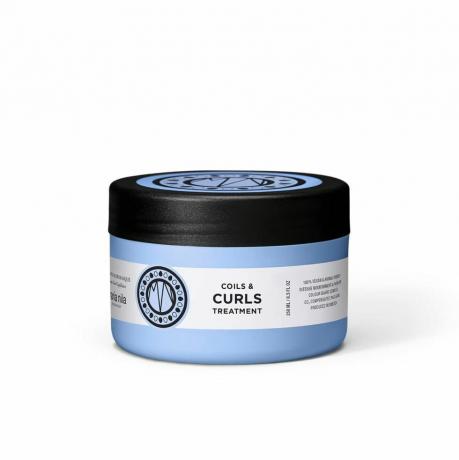 Mascarilla para el cabello con acabado de bobinas y rizos