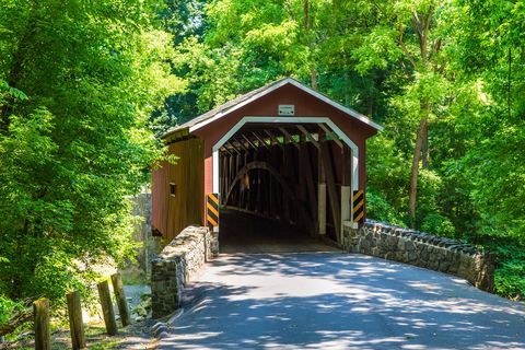 Puente cubierto en Lancaster Pennsylvania