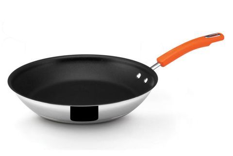 utensilios de cocina rachael ray acero inoxidable ii sartén antiadherente abierta de 12.5 pulgadas