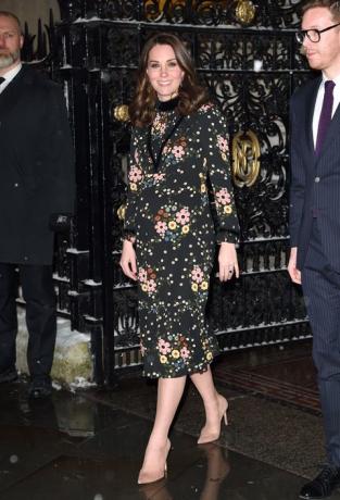 vestido de flores Kate Middleton