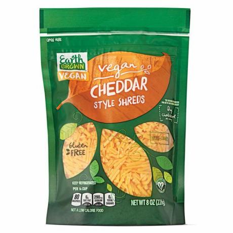 Cheddar estilo vegano en tiras