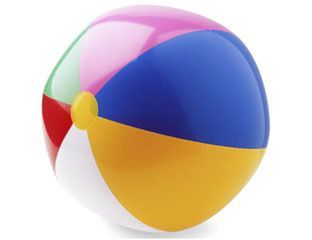 pelota de playa de arco iris